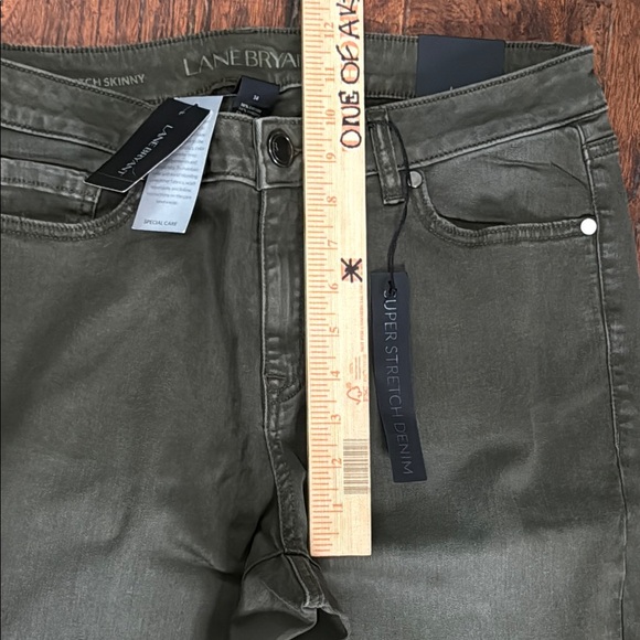 Lane Bryant Mid Rise Supper Stretch Olive Green Jean 14 NWT - Picture 8 of 15
